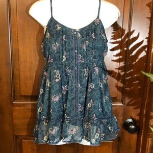 Prairie Style Floral Top